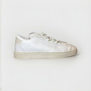 Thousand Fell Lace Up Vegan Leather Sneakers, Women's 7 (White/grey)